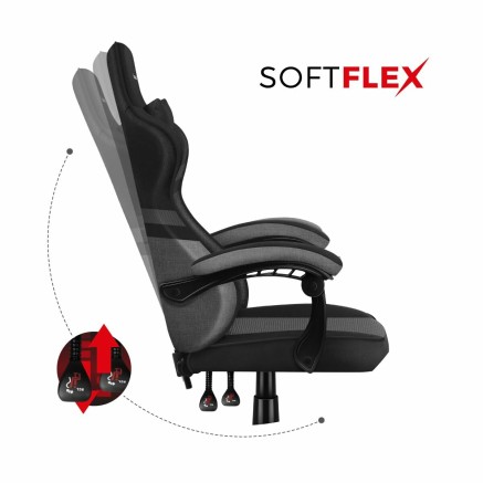 Silla Gaming Huzaro HZ-Force 4.4 Grey Mesh Gris 2