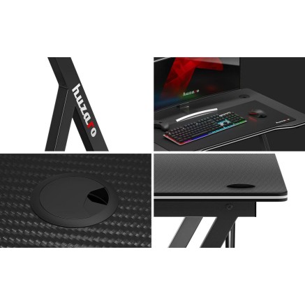 Mesa de Escritorio Gaming Huzaro HZ-Hero 1.4 Black Negro 2