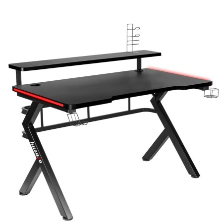Schreibtisch Gaming Huzaro HZ-Hero 5.0 RGB Schwarz Stahl Carbonfaser 1