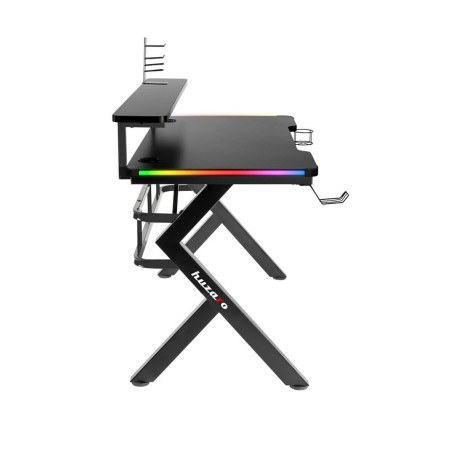 Schreibtisch Gaming Huzaro HZ-Hero 5.0 RGB Schwarz Stahl Carbonfaser 1