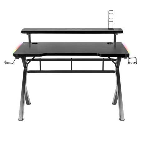 Schreibtisch Gaming Huzaro HZ-Hero 5.0 RGB Schwarz Stahl Carbonfaser 1