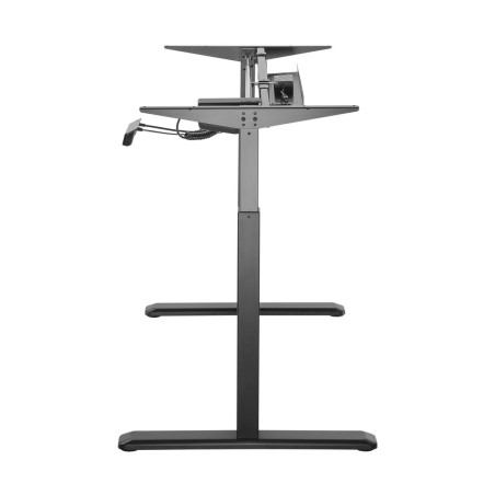 Gemotoriseerde bureaustandaard Aisens DF01B-079 Zwart Staal