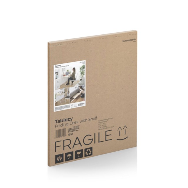 Inklapbaar bureau met schap Tablezy InnovaGoods