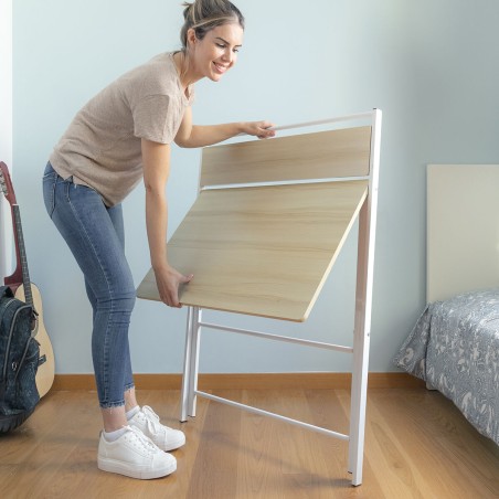 Inklapbaar bureau met schap Tablezy InnovaGoods