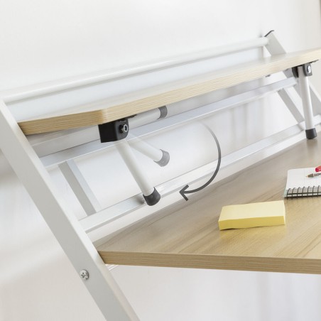 Inklapbaar bureau met schap Tablezy InnovaGoods
