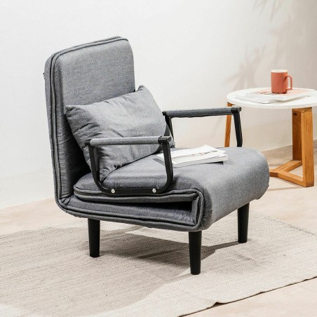 4-in-1 Schlafsessel InnovaGoods Schwarz (Restauriert A)
