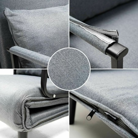 Poltrona Letto 1 Piazza Trasformabile 4 in 1 InnovaGoods Nero (Ricondi
