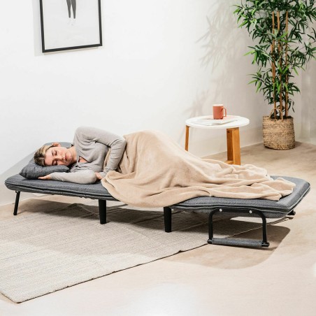 Sofá Cama Convertible Individual 4 en 1 InnovaGoods Negro (Reacondici