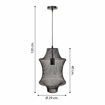 Lámpara de Techo Alexandra House Living Negro 2
