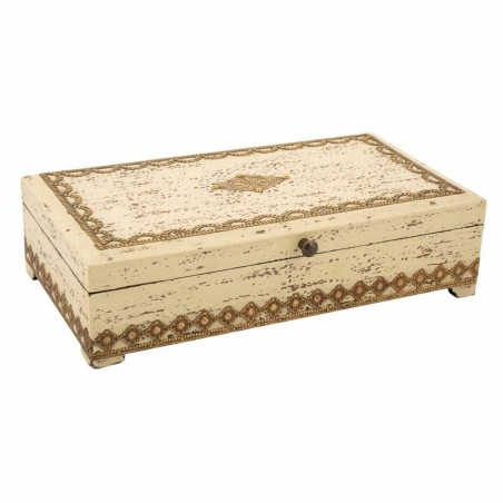 Caja-Joyero Alexandra House Living Crema Madera de mango 18 x 9 x 33 c