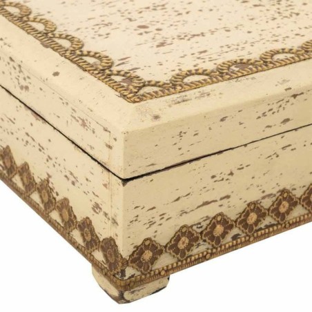 Box-Schmuckkästchen Alexandra House Living Creme Mango-Holz 18 x 9 x