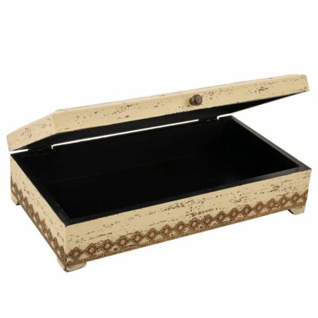 Box-Schmuckkästchen Alexandra House Living Creme Mango-Holz 18 x 9 x
