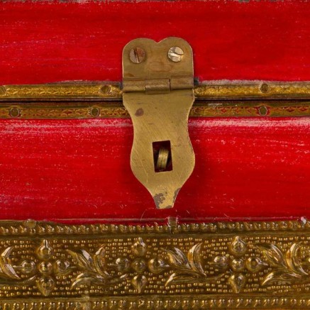 Caja-Joyero Alexandra House Living Rojo Latón Madera de mango Madera 2