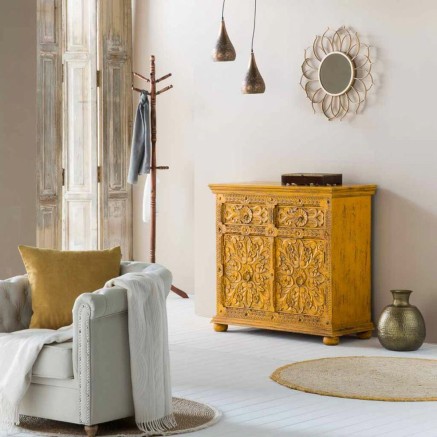 Boîte à bijoux Alexandra House Living Brun foncé Laiton Bois de man 2