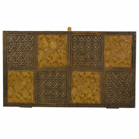 Scatola-Portagioie Alexandra House Living Marrone scuro Ottone Legno d
