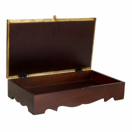 Scatola-Portagioie Alexandra House Living Marrone scuro Ottone Legno d