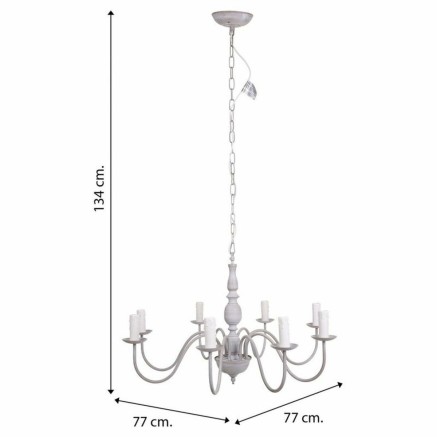 Ceiling Light Alexandra House Living White Grey 2
