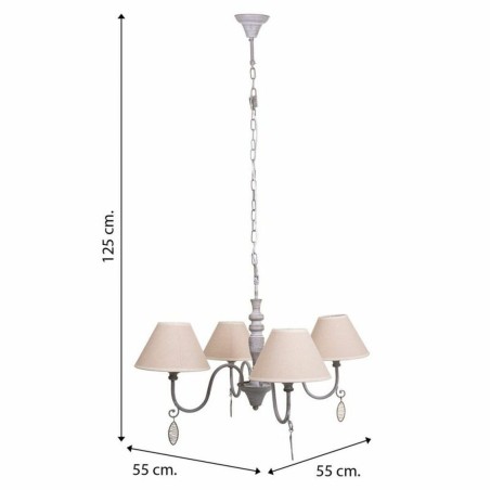 Suspension Alexandra House Living Blanc Gris