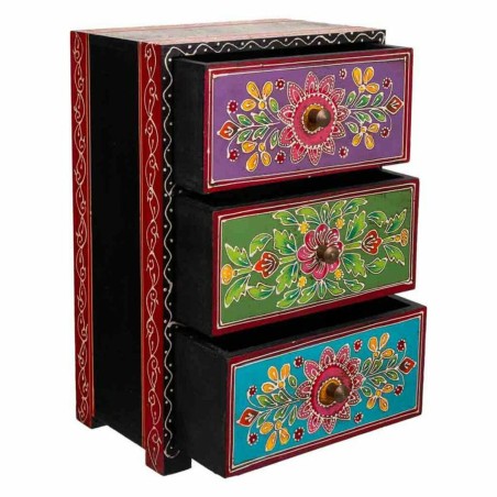 Jewelry box Alexandra House Living Paint MDF Wood 11 x 28 x 19 cm 3 dr