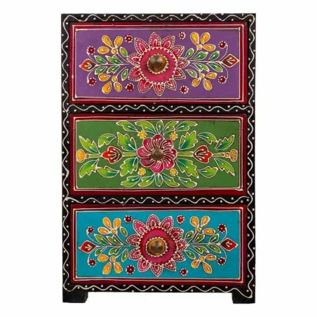 Jewelry box Alexandra House Living Paint MDF Wood 11 x 28 x 19 cm 3 dr