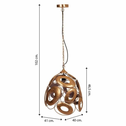 Plafondlamp Alexandra House Living Gouden 2