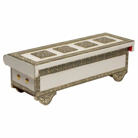 Box-Schmuckkästchen Alexandra House Living Weiß Aluminium Holz MDF 1