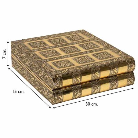 Scatola-Portagioie Alexandra House Living Dorato Alluminio Legno MDF 1