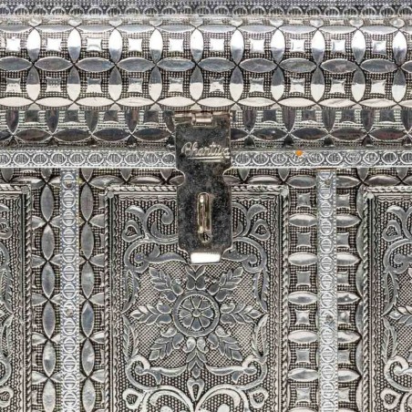 Box-Schmuckkästchen Alexandra House Living Silberfarben Aluminium Hol