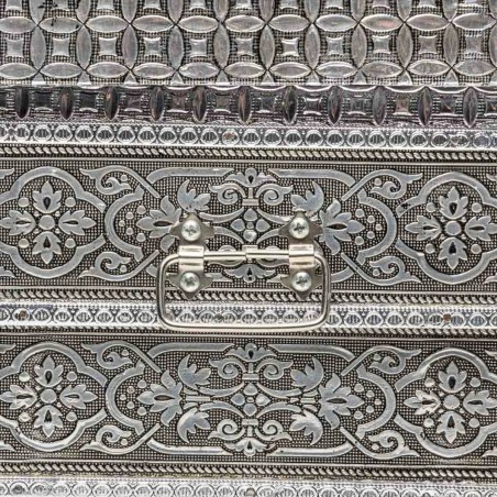 Box-Schmuckkästchen Alexandra House Living Silberfarben Aluminium Hol