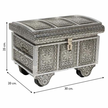 Scatola-Portagioie Alexandra House Living Argentato Alluminio Legno MD