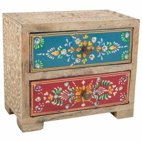 Caja-Joyero Alexandra House Living Multicolor Natural Madera de mango