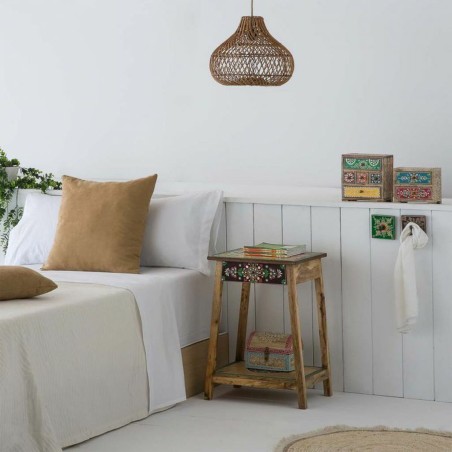 Caja-Joyero Alexandra House Living Multicolor Natural Madera de mango
