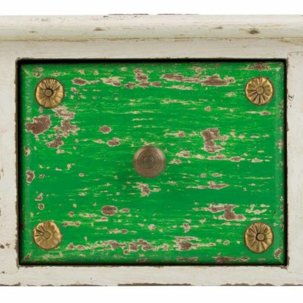 Boîte à bijoux Alexandra House Living Blanc Vert Laiton Bois MDF 15 2