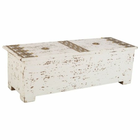 Box-Schmuckkästchen Alexandra House Living Weiß grün Messing Holz M