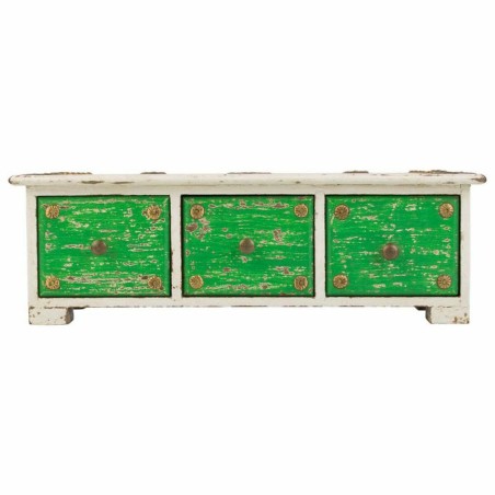 Boîte à bijoux Alexandra House Living Blanc Vert Laiton Bois MDF 15