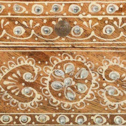 Jewelry box Alexandra House Living White Natural Mango wood MDF Wood 1 2