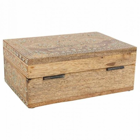 Scatola-Portagioie Alexandra House Living Bianco Naturale Legno di man