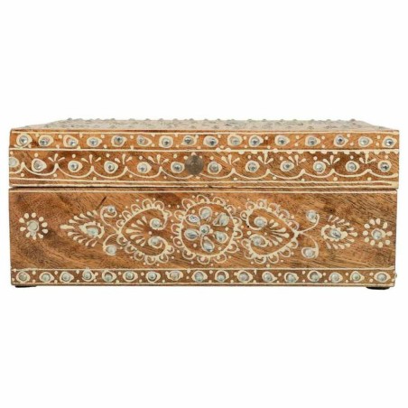 Jewelry box Alexandra House Living White Natural Mango wood MDF Wood 1