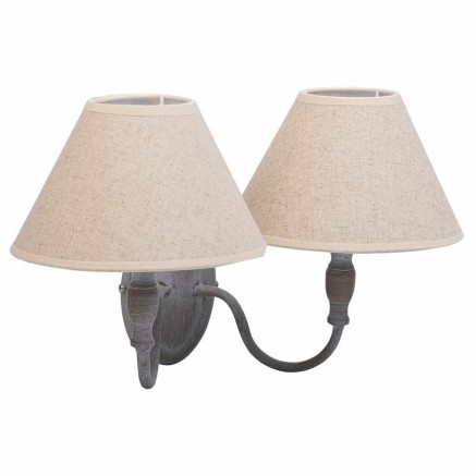 Wandleuchte Alexandra House Living Weiß Grau 220-240 V 23 x 28 x 34 c