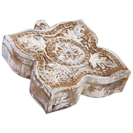 Boîte à bijoux Alexandra House Living Blanc Gris Bois de manguier 5