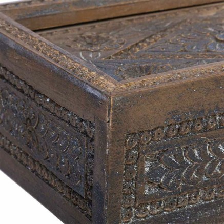 Caja-Joyero Alexandra House Living Blanco Gris Madera de mango 20 x 9 2