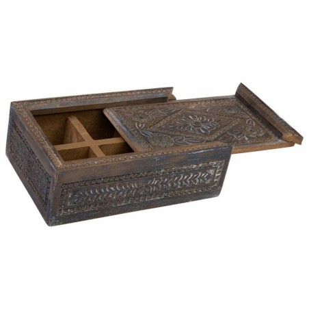 Caja-Joyero Alexandra House Living Blanco Gris Madera de mango 20 x 9