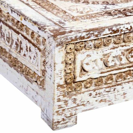 Box-Schmuckkästchen Alexandra House Living Weiß Grau Mango-Holz 19 x 2