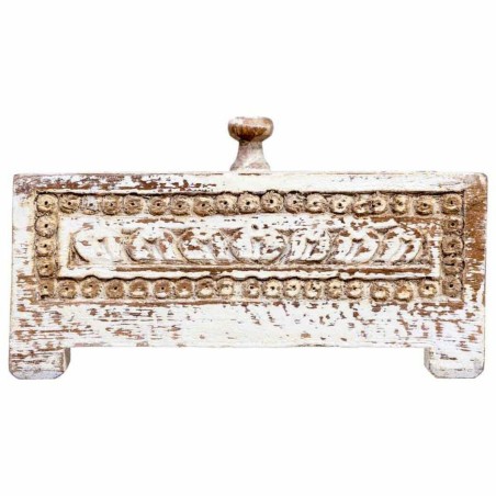 Box-Schmuckkästchen Alexandra House Living Weiß Grau Mango-Holz 19 x