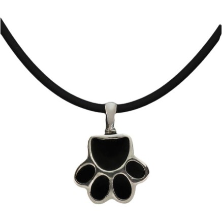Ladies' Pendant Pet Zen 15 X 17 MM Black Silver 2