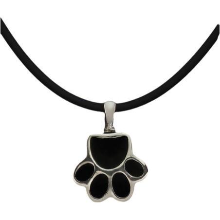 Damenanhänger Pet Zen 15 X 17 MM Schwarz Silberfarben
