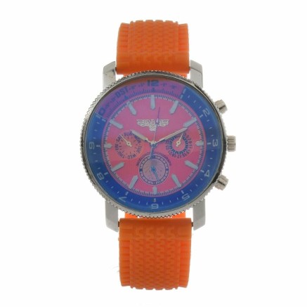 Horloge Heren Eagle Wit Roze (Ø 40 mm)
