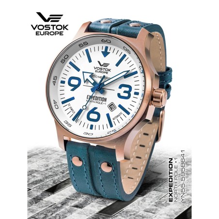 Horloge Heren Vostok VOSTOK EXPEDITION YN55-595B641 Wit (Ø 47 mm)