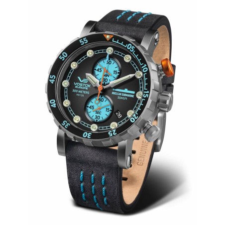Horloge Heren Vostok Zwart Grijs