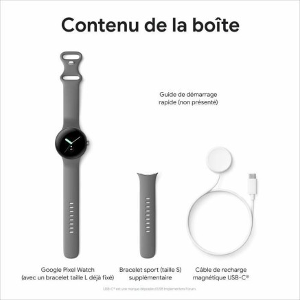 Smartwatch Google Pixel Watch GA04300 Black Matte back 1,2" 294 mAh LT 2
